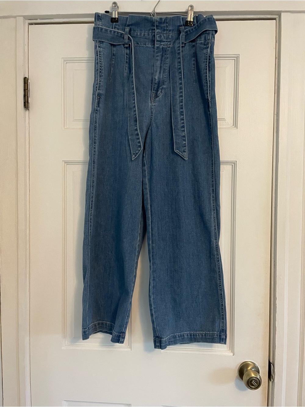 Madewell High-Waist Women’s Denim Jeans with Self-Tie Belt- Size 28
